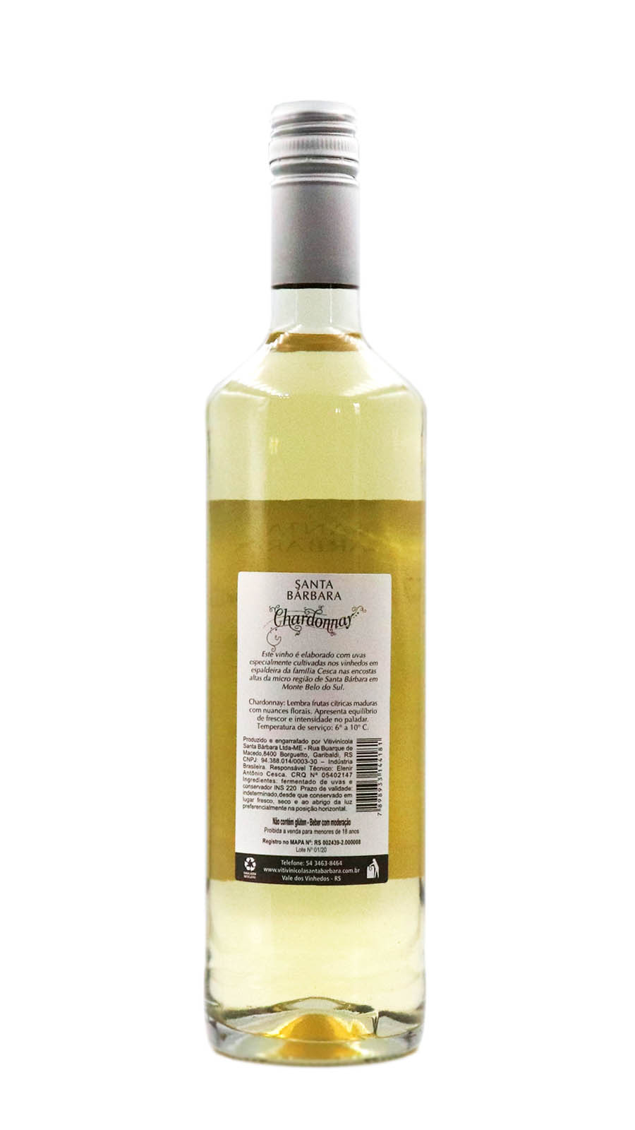 imagem Vinho Santa Bárbara Chardonnay 1
