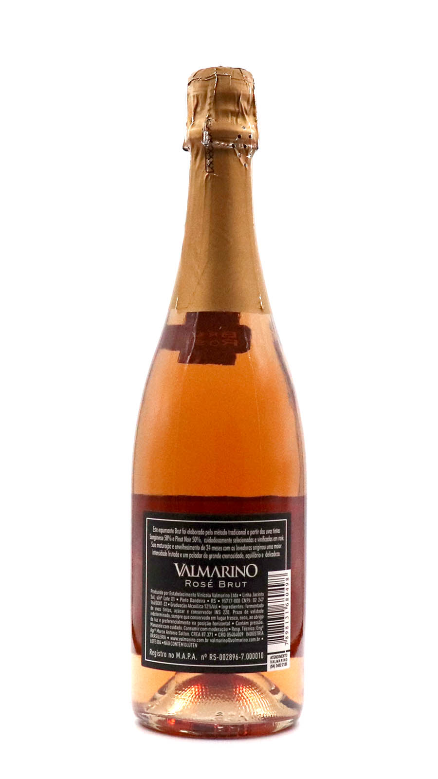 imagem Espumante Rosé Brut Valmarino - método tradicional 1