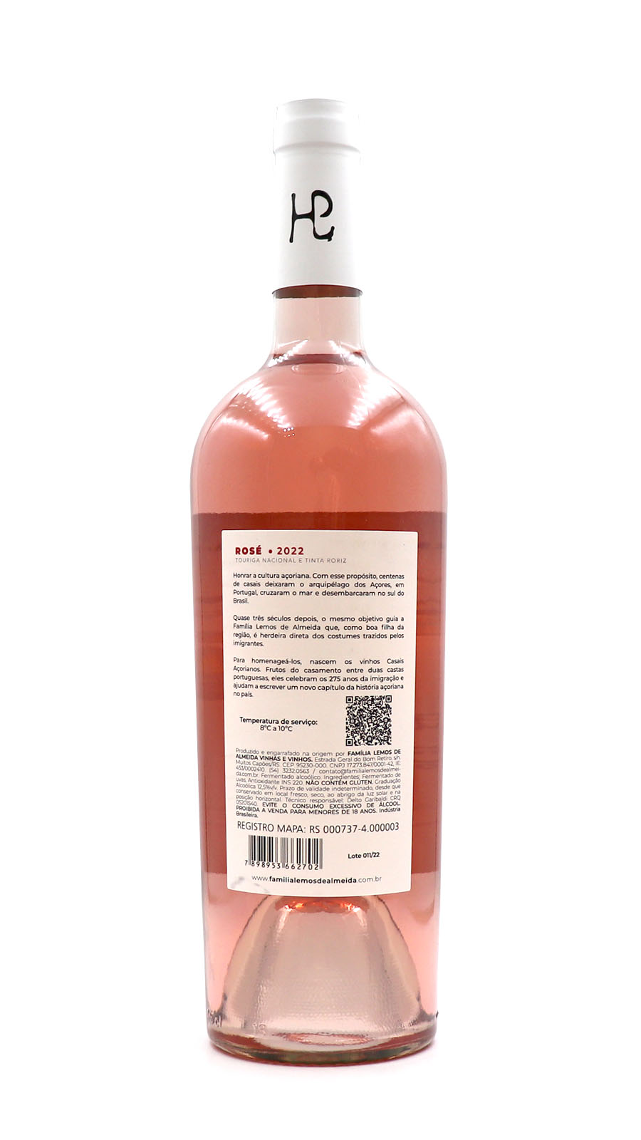 imagem Vinho Rosé Família Lemos de Almeida - Casais Açorianos 1