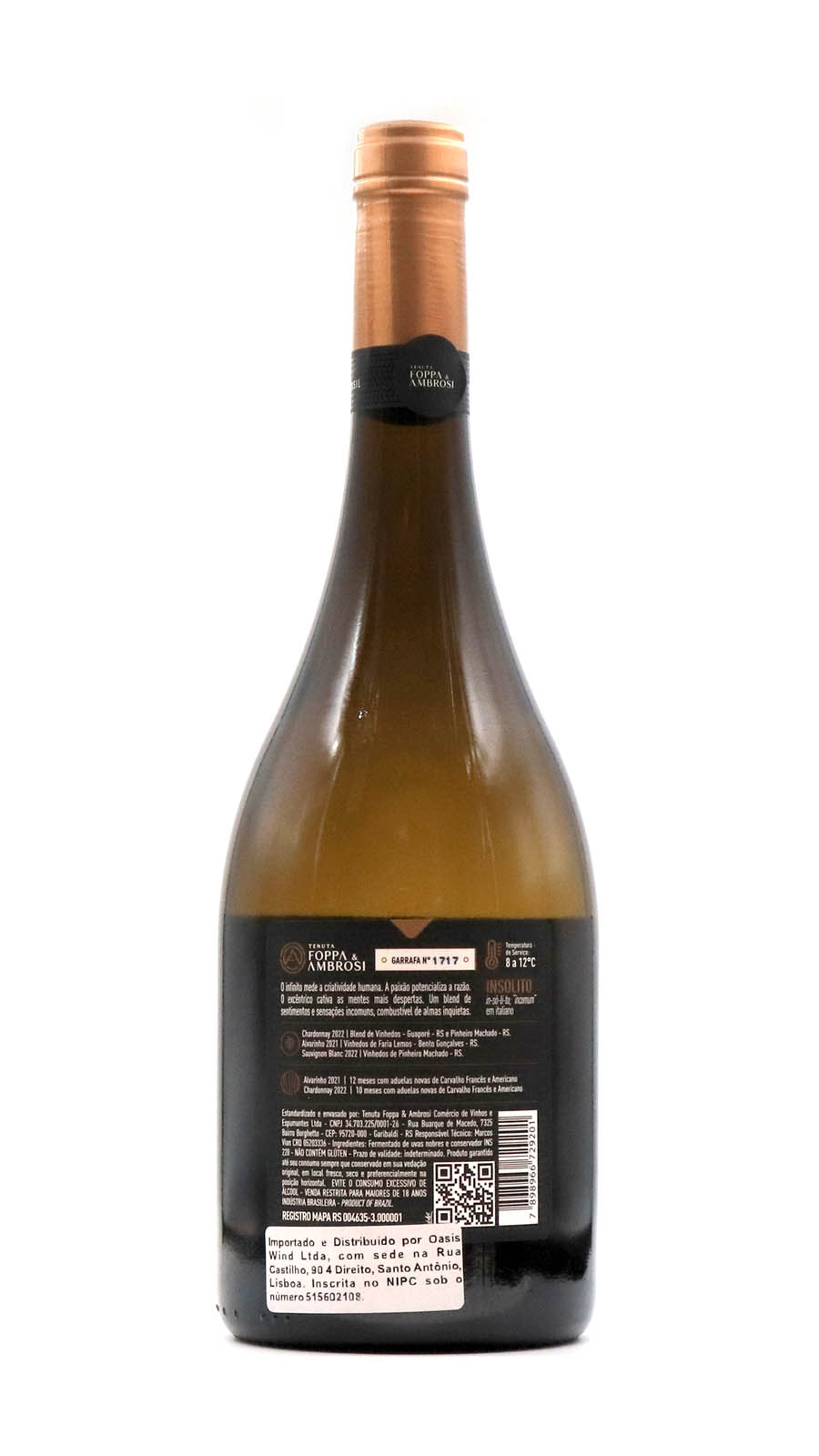 imagem Vinho Branco Insólito - Corte II- Chardonnay, Alvarinho, Sauvignon Blanc 1