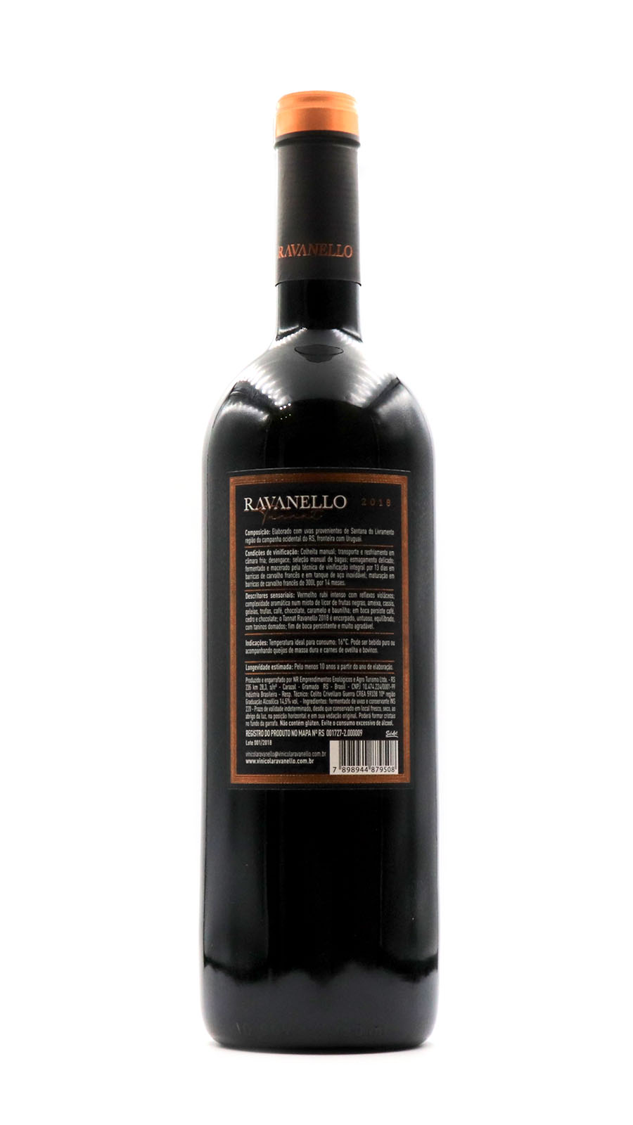 imagem Vinho  Fino Tinto Ravanello Tannat Premium 1