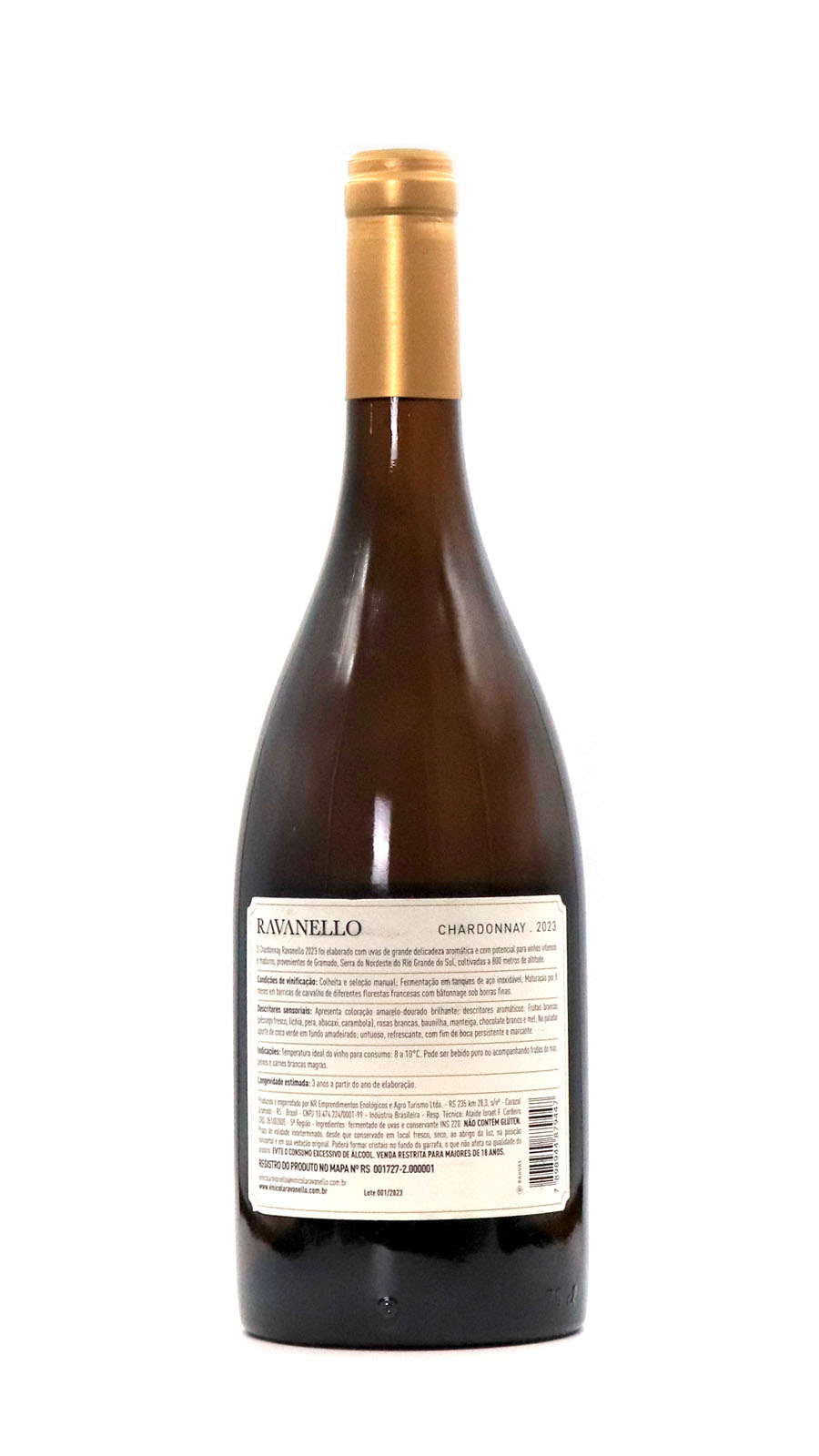 imagem Vinho Branco Ravanello Chardonnay safra 2022 1