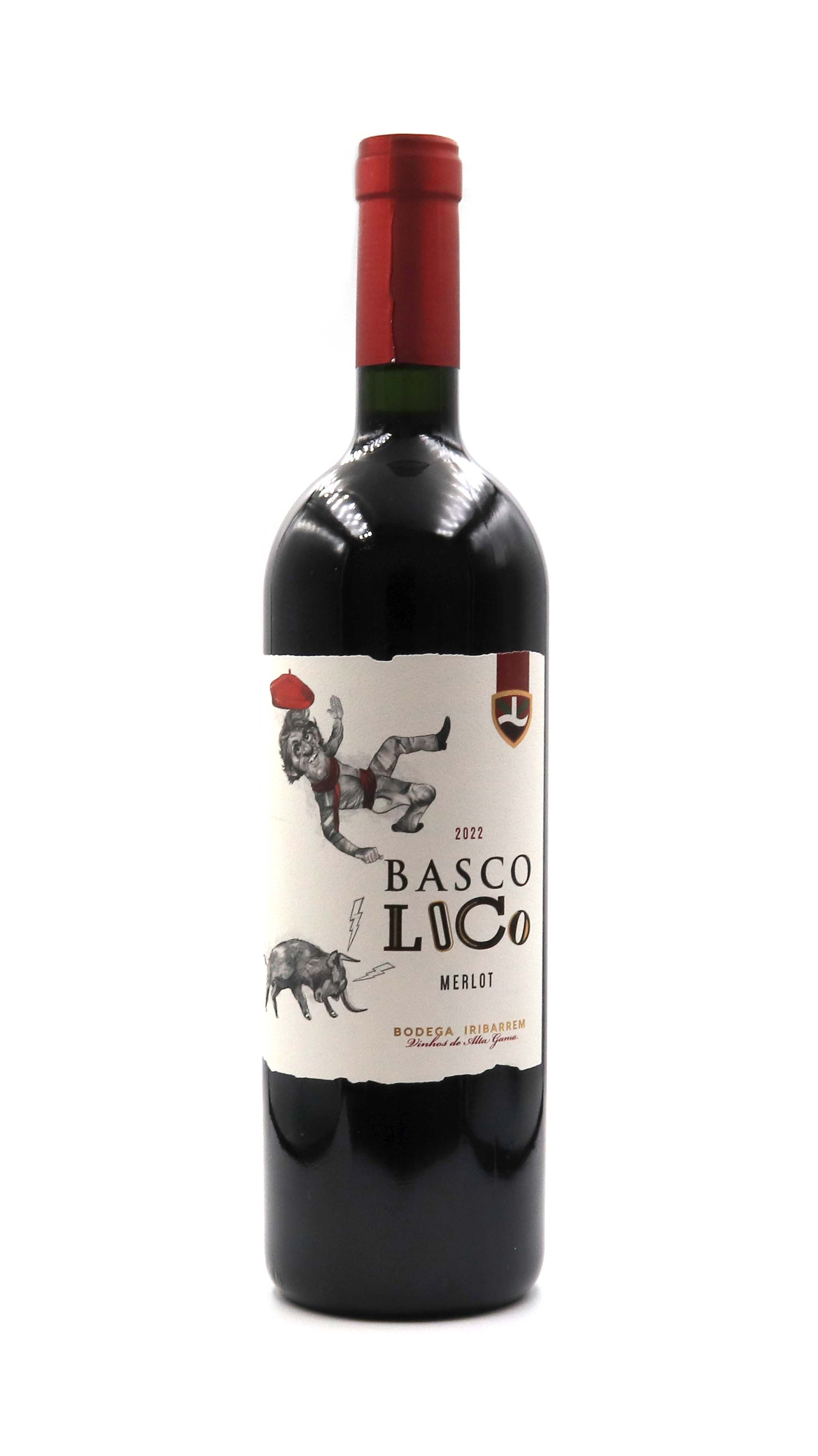 imagem Vinho Tinto Iribarrem Merlot Basco Loco