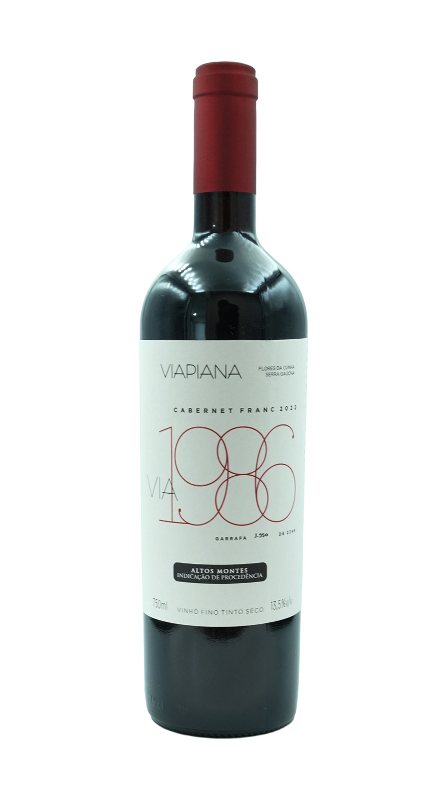 imagem Vinho Tinto Viapiana Via 1986 Cabernet Franc 2022 0