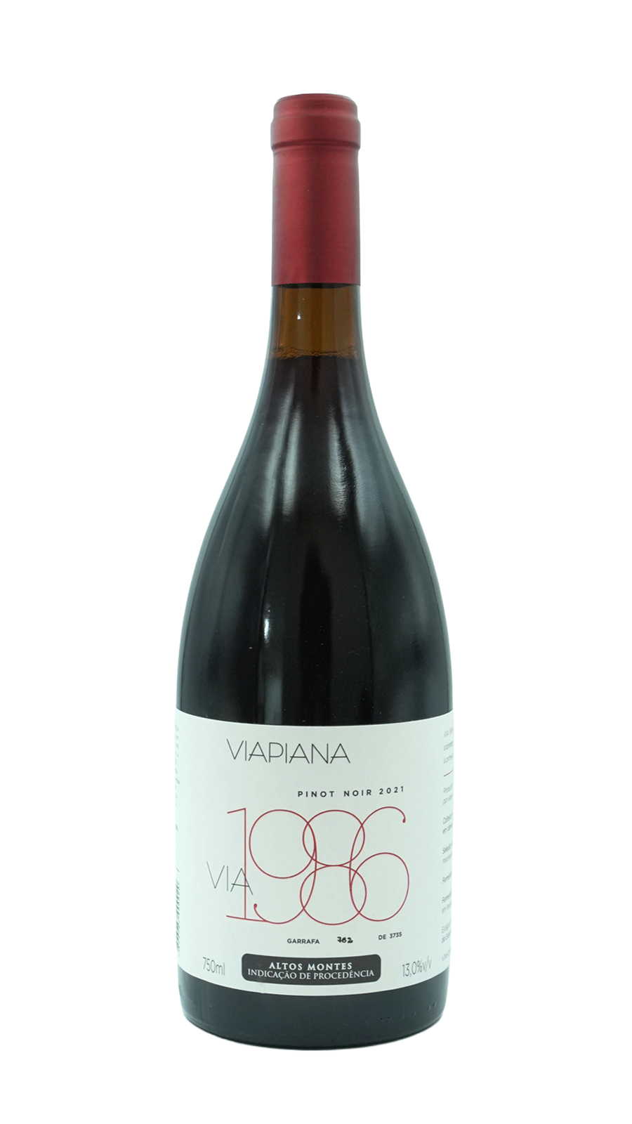 imagem Vinho Tinto Viapiana Via 1986 Pinot Noir 2021 I.P Altos Montes 0