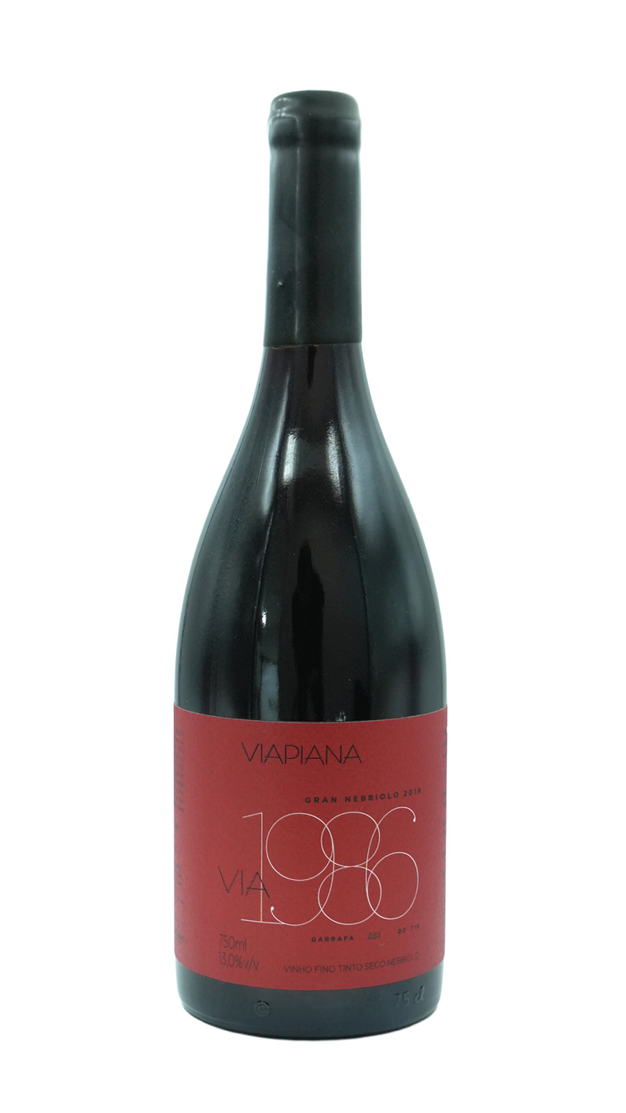 imagem Vinho Tinto Viapiana Via 1986 Gran Nebbiolo 2019 0